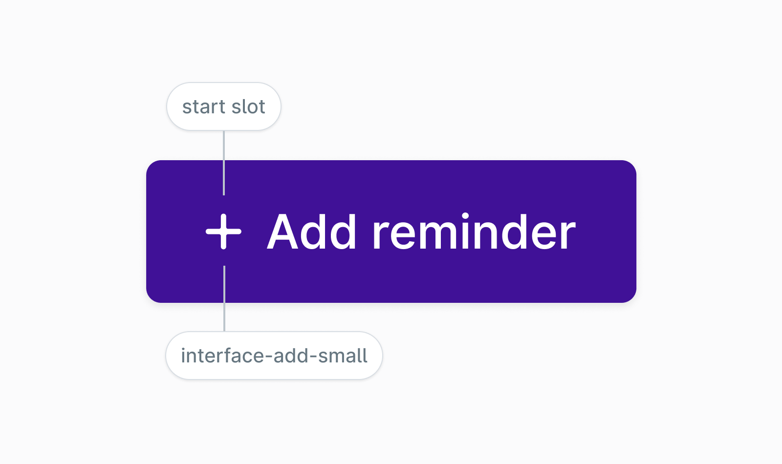 Create/add type primary action with icon